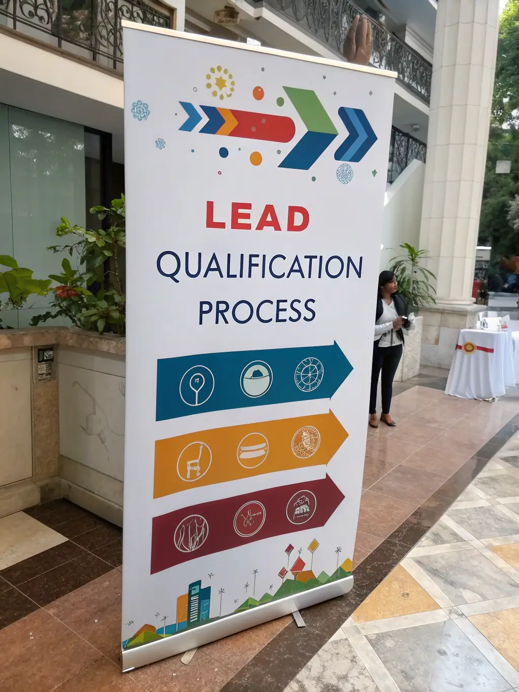 An image of a lead qualification process, showing leads being filtered and categorized based on their potential value, illustrating ProTasker Connect's lead qualification service.